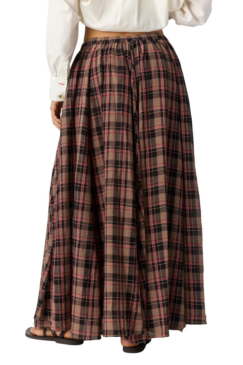 Ives Plaid Maxi Skirt, Alternate, color, CHOCOLATE COMBO
