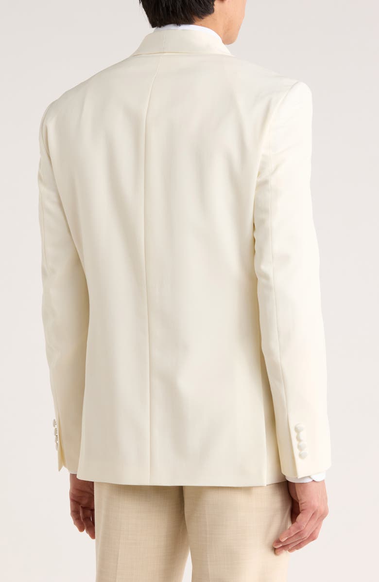 Tommy Hilfiger Satin Shawl Collar Tuxedo Jacket, Alternate, color, White Solid