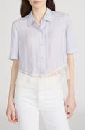 FRAME The Stripe Silk Shirt
