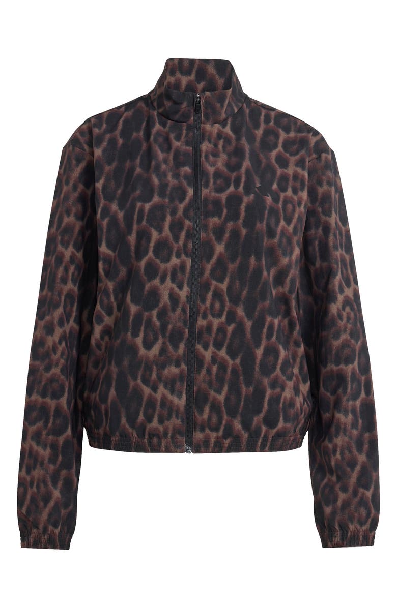 adidas 3-Stripes All-Over Print Jacket, Alternate, color, Earth Strata/ Black