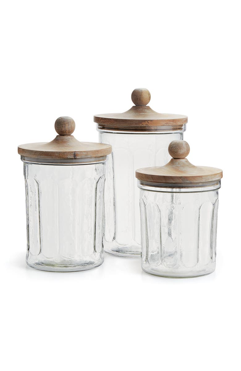Napa Home & Garden Olive Hill Canisters Set of 3, Main, color, Brown