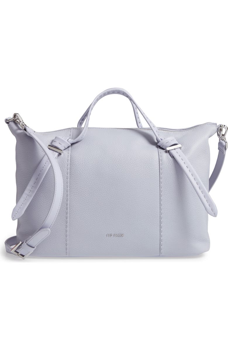 Ted Baker London Oellie Knotted Handle Large Leather Tote, Main, color,