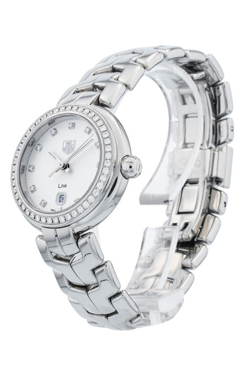 Watchfinder & Co. Tag Heuer  2001 Link Diamond Bracelet Watch, 29mm In Silver