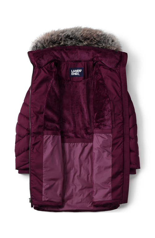Lands' End Plus Size Featherfree Cozy Fleece Lined Winter Coat