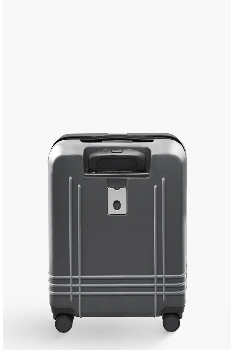 Large Expandable Carry-On Luggage, Alternate, color, Matte Steel / Black Trim