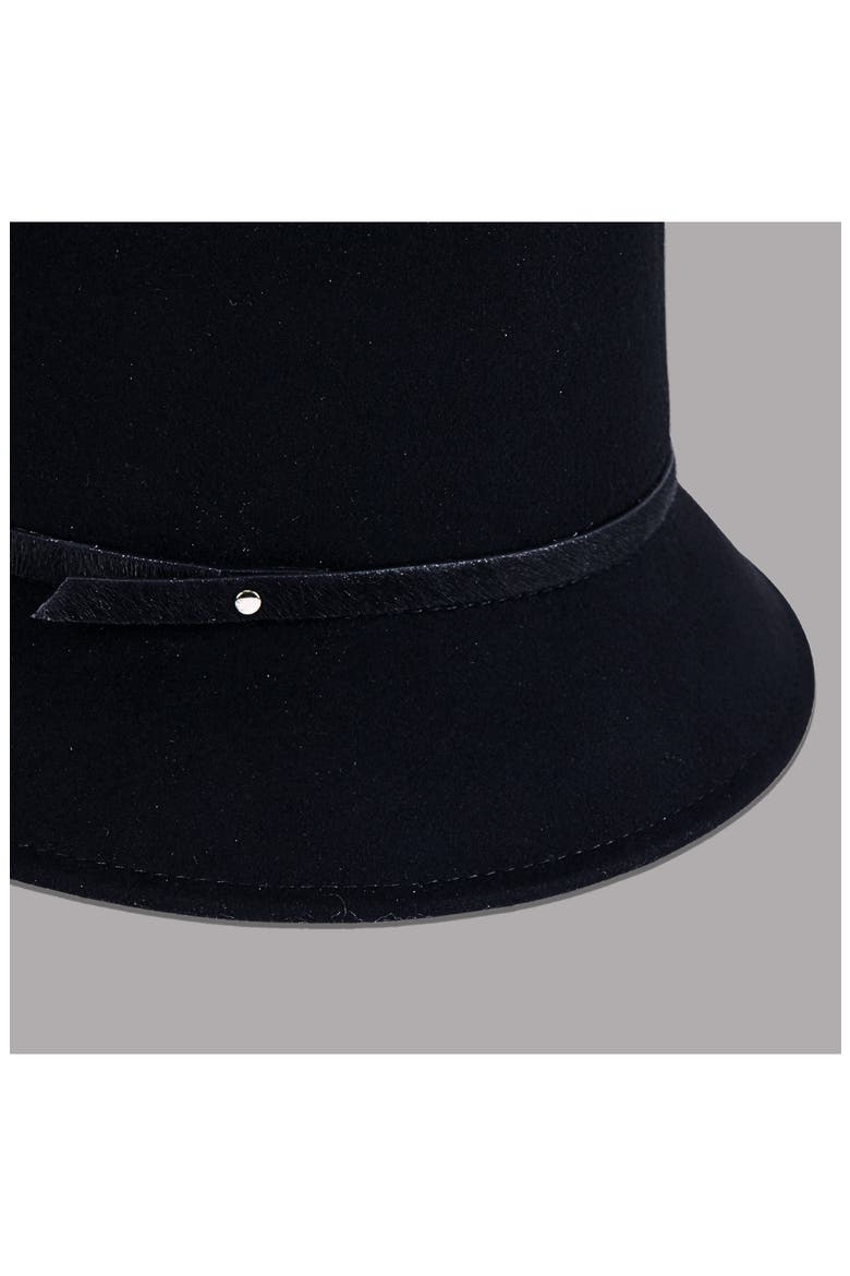 Jonah Water Resistant Wool Bucket Hat, Alternate, color, BLACK