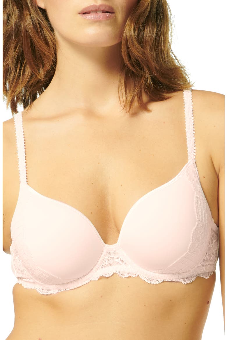 Reve Underwire 3D Plunge Bra, Main, color, SAKURA PINK