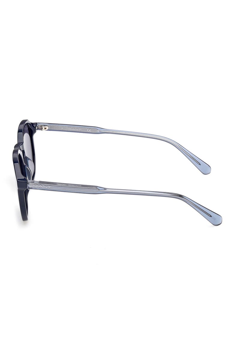 Geometric Sunglasses, Alternate, color, SHINY BLUE / BLUE