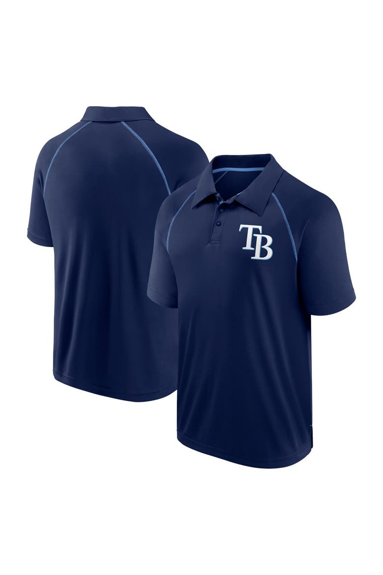Men's Fanatics Navy Tampa Bay Rays Strong Alone Raglan Polo, Main, color, Navy