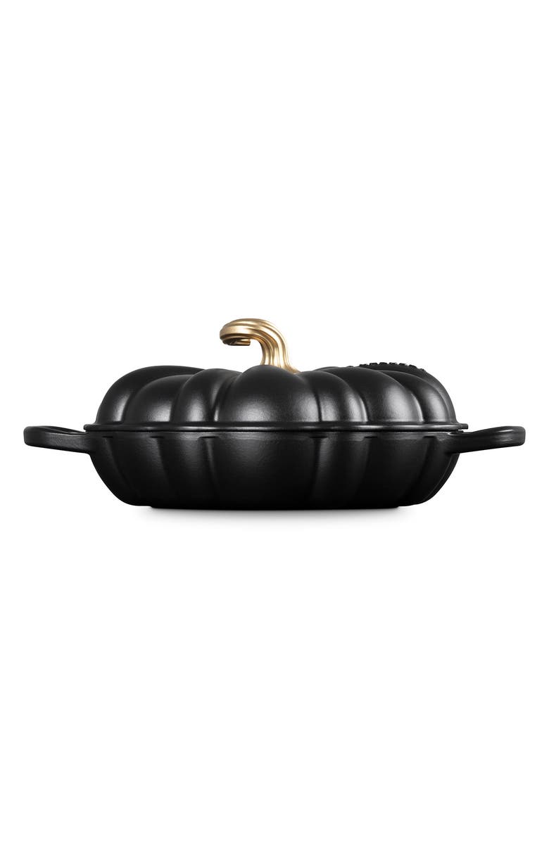 Le Creuset Enameled Cast Iron Pumpkin Braiser, Alternate, color, Licorice