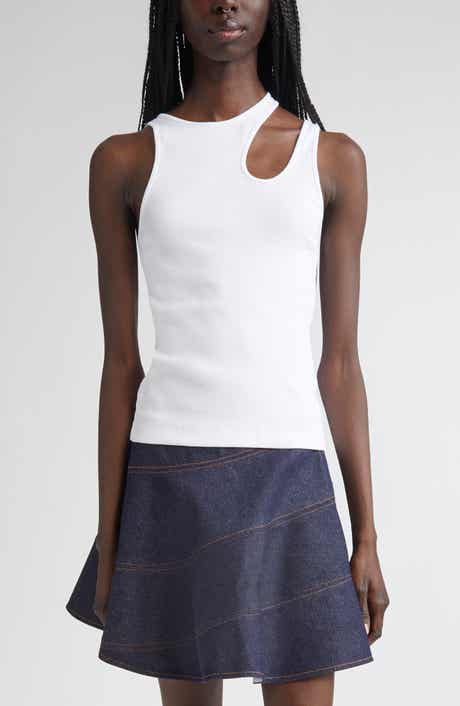 K.NGSLEY Gender Inclusive Romain Cutout Rib Tank