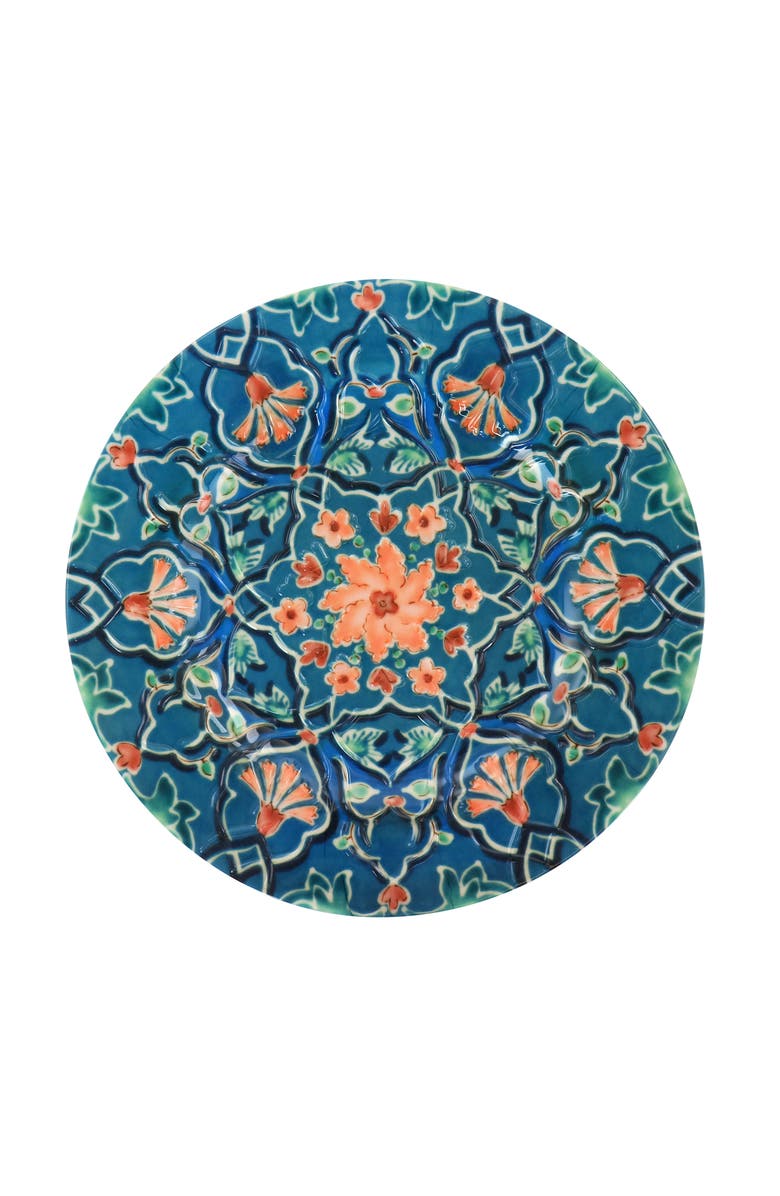 Gibson Home 16 Piece Tacoma Melamine Dinnerware Set, Alternate, color, Blue