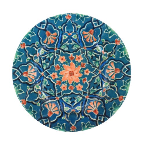 Gibson Home 16 Piece Tacoma Melamine Dinnerware Set In Blue