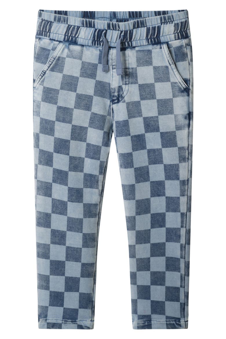 Kids' Checkerboard Knit Joggers, Main, color, BLC