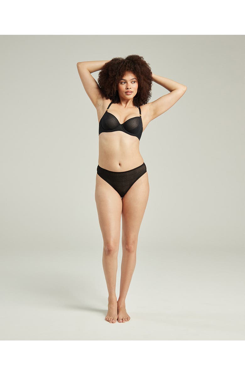 Nudea The Sheer Deco High Leg Brief - 3 Pack, Alternate, color,