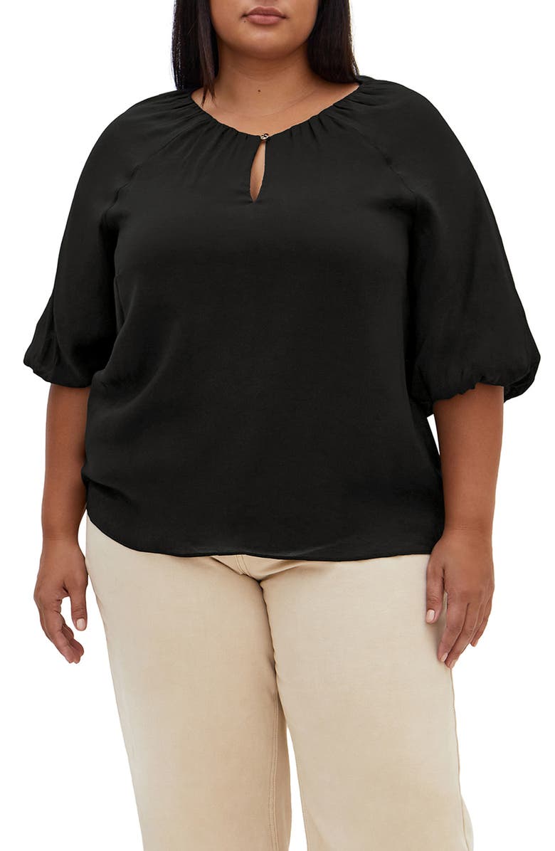 City Chic Alyssia Woven Shirt, Main, color, 