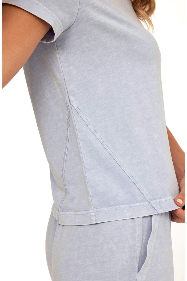 Roselie Mineral Wash Cotton T-Shirt, Alternate, color, HIGH TIDE