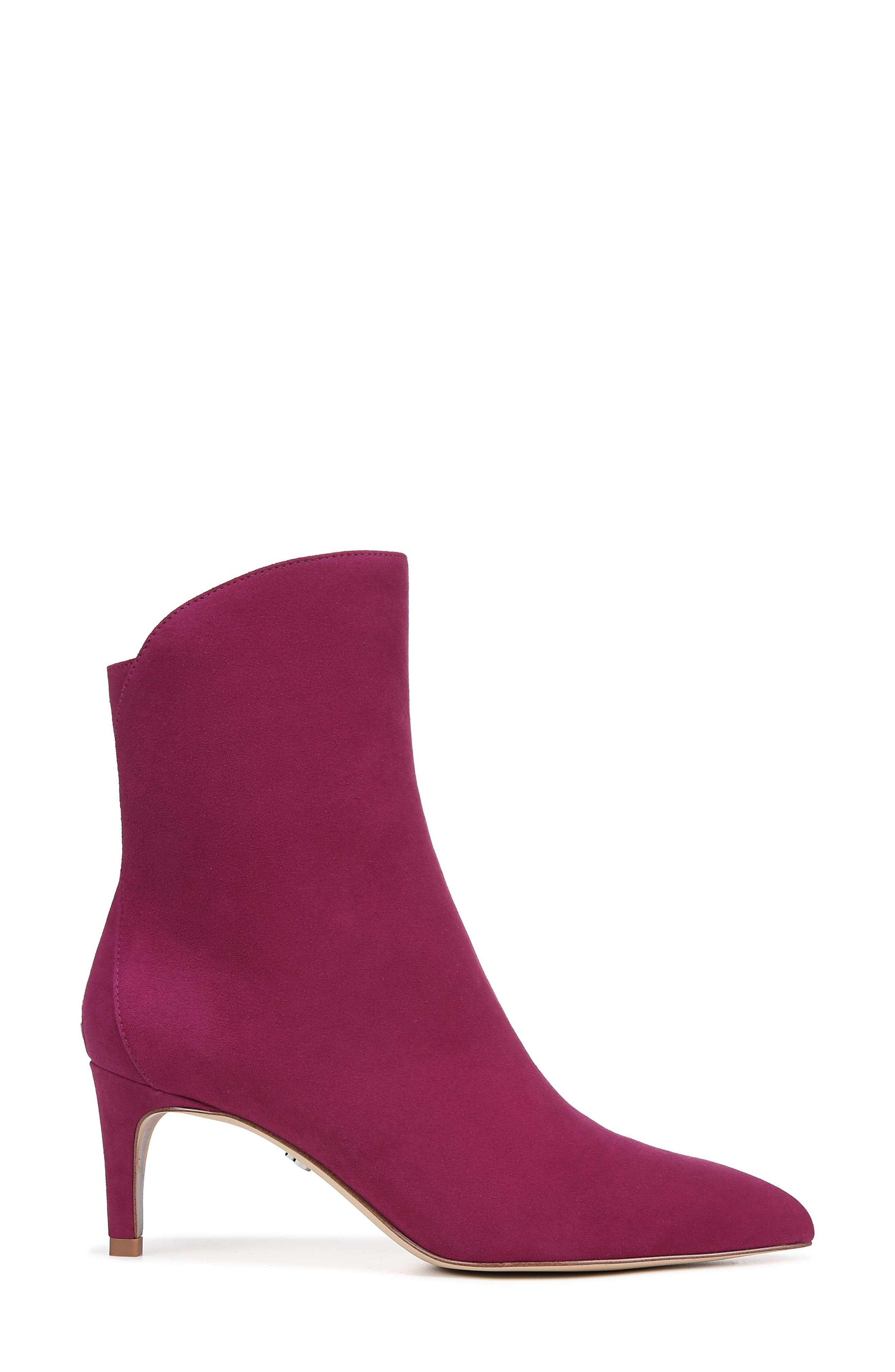 Usha Pointed Toe Bootie, Alternate, color, DARK ORCHID