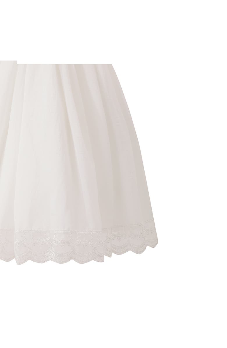 Tulleen Montessa Formal Dress with Lace Trim, Alternate, color, White