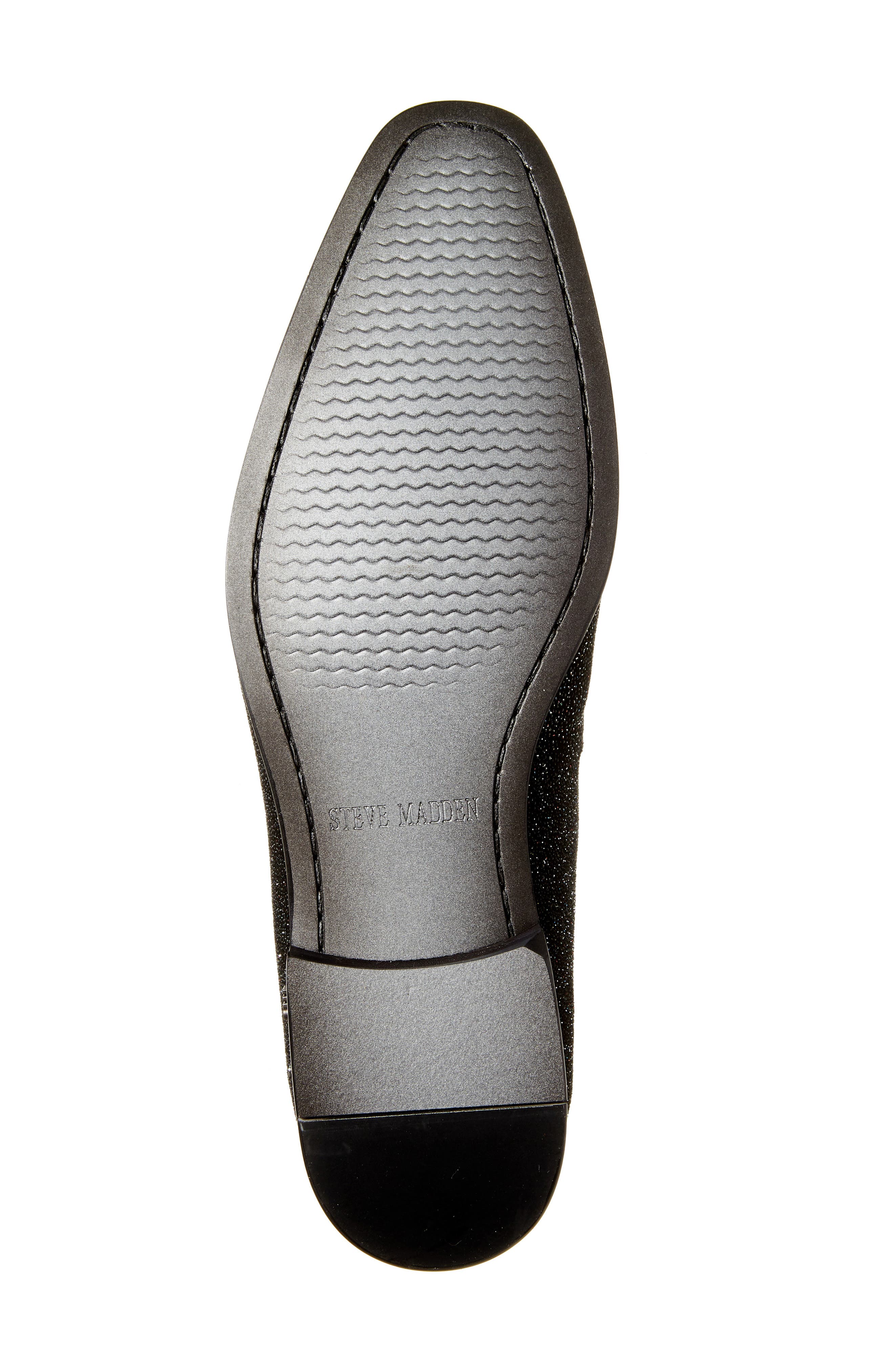 Steve Madden Corrido Glitter Loafer, Alternate, color, Black Crystal