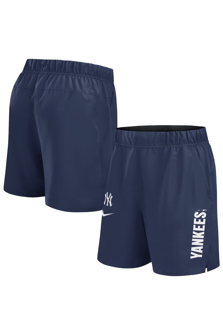 Men's Nike Navy New York Yankees Woven Victory Performance Shorts, Alternate, color, Navy