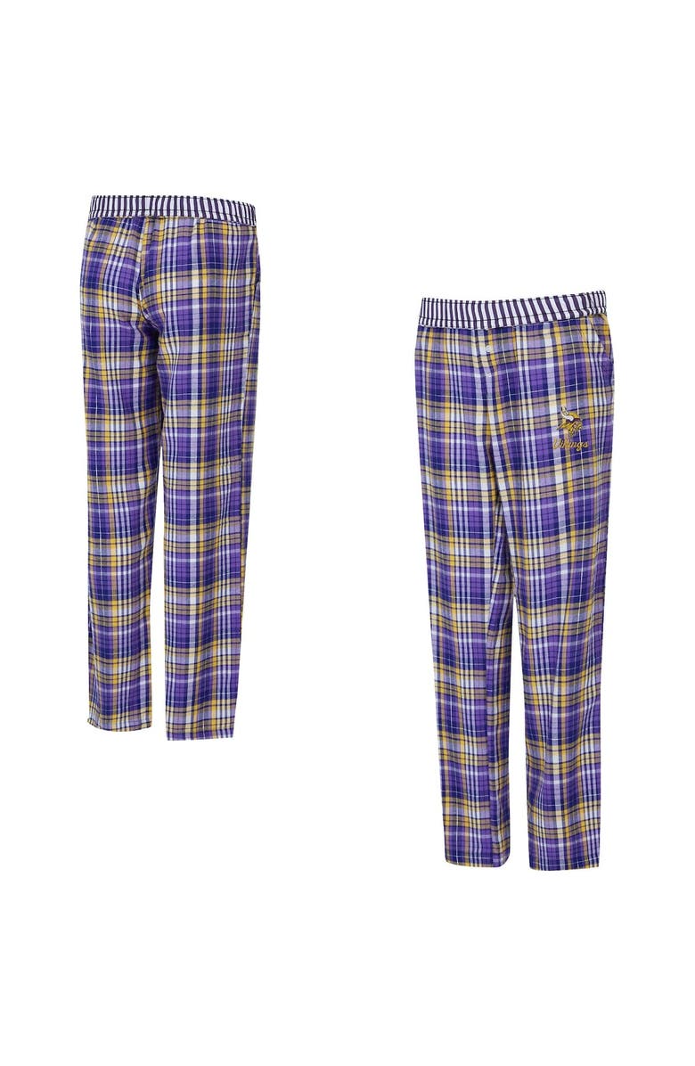 CONCEPTS SPORT Women's Concepts Sport  Purple Minnesota Vikings Laney Plaid Tri-Blend Pants, Alternate, color, Purple