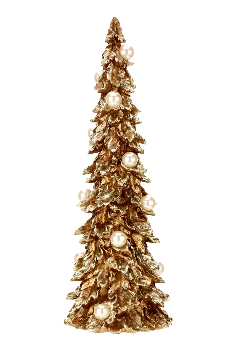 Gilded Pearl Tree, Small, Main, color, Gold