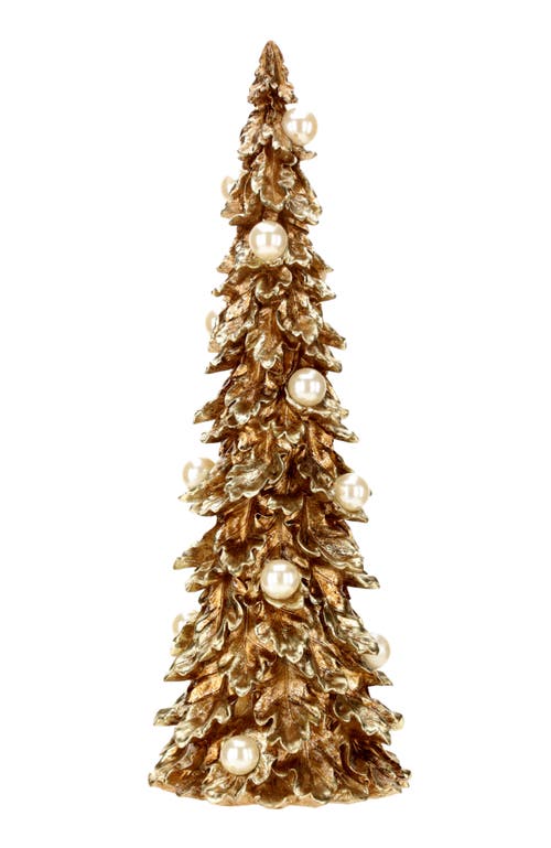 Mark Roberts Gilded Pearl Tree, Small In Gold