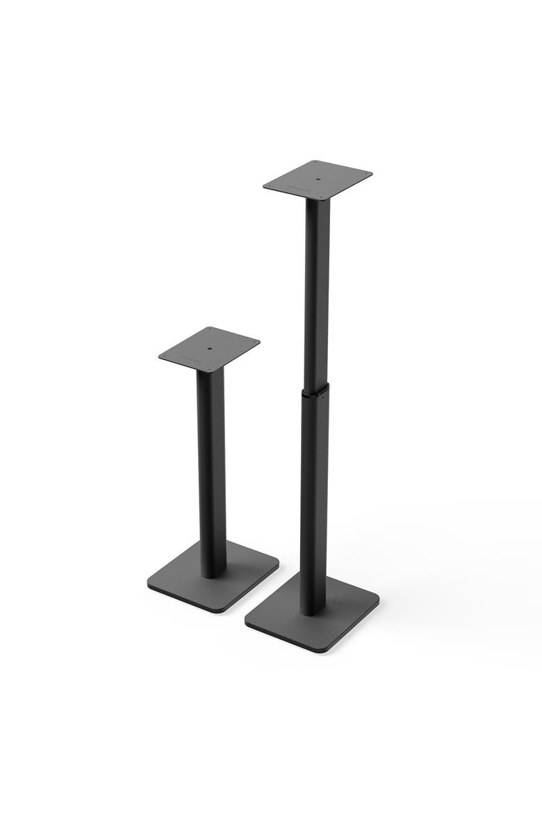 SPH Universal Height Adjustable Bookshelf Speaker Stands - Pair, Main, color, Black