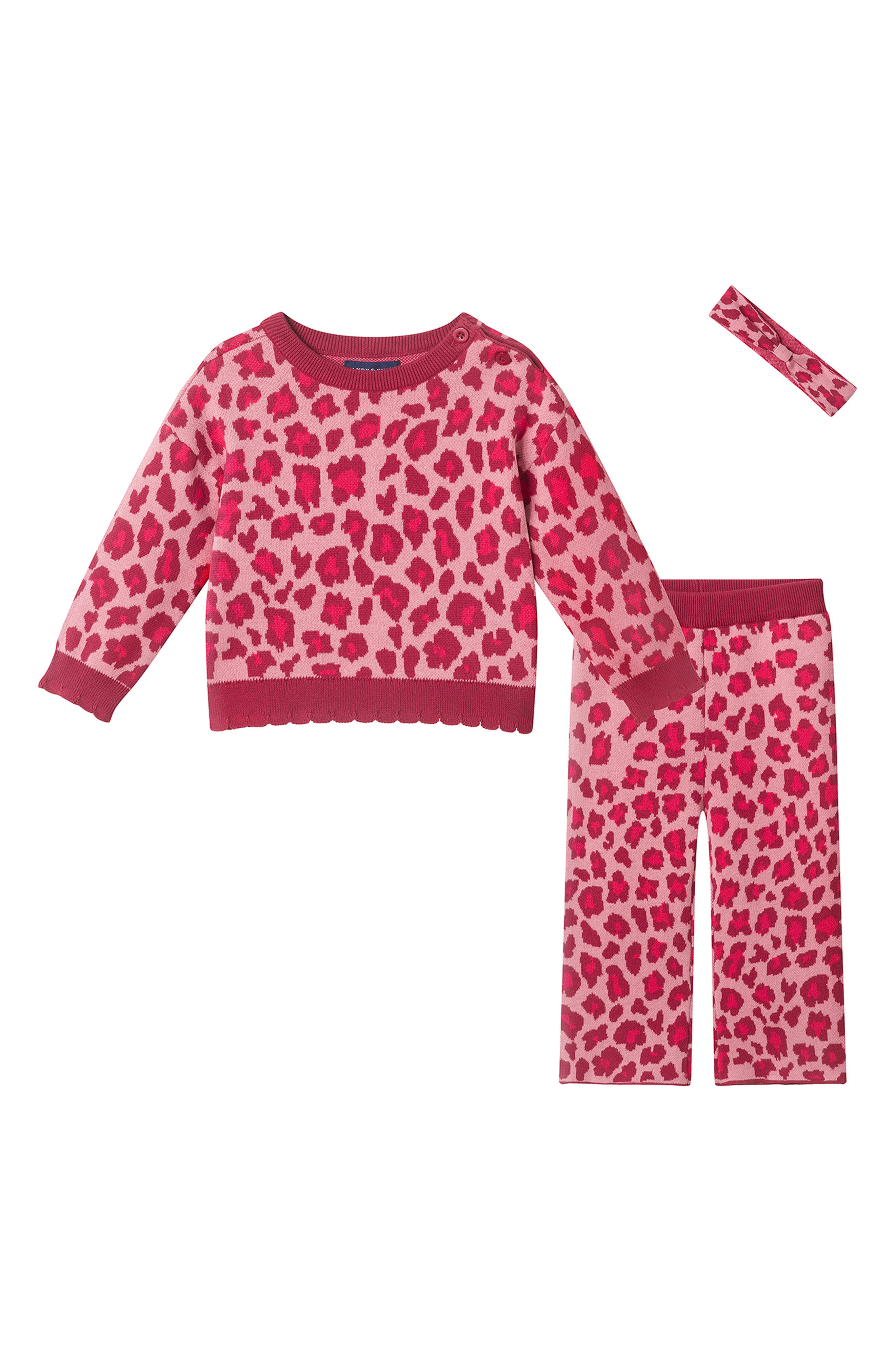 Kids' Star 3-Piece Sweater, Pants & Headband Set