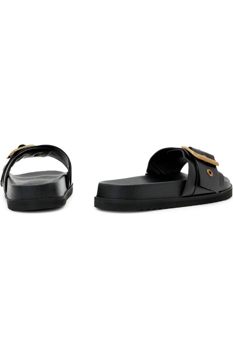 AllSaints Ellie Western Slide Sandal, Alternate, color, Black