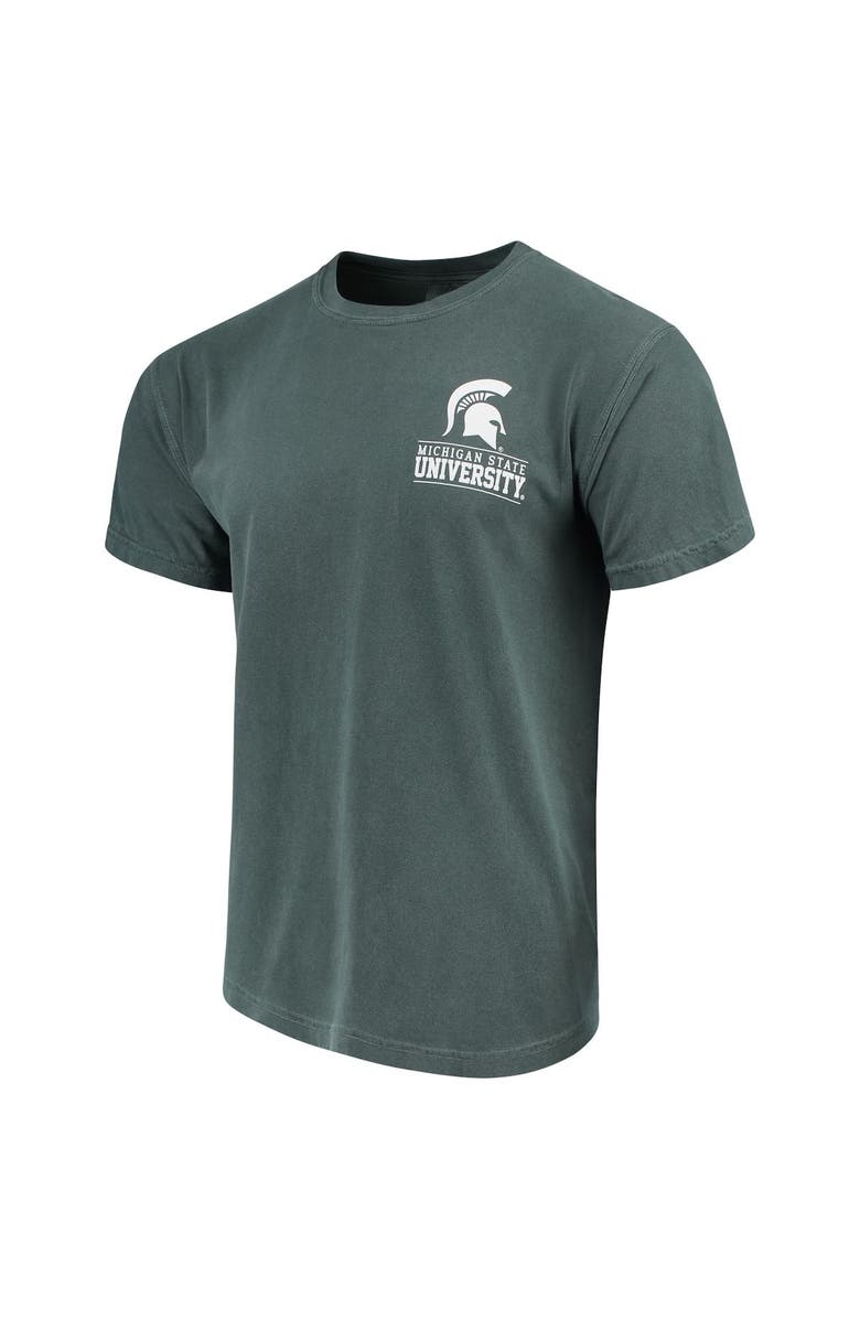 IMAGE ONE Men's Green Michigan State Spartans Comfort Colors Campus Icon T-Shirt, Alternate, color, 