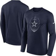 Nike Men's Nike Navy Dallas Cowboys Icon Legend Performance Long Sleeve T-Shirt