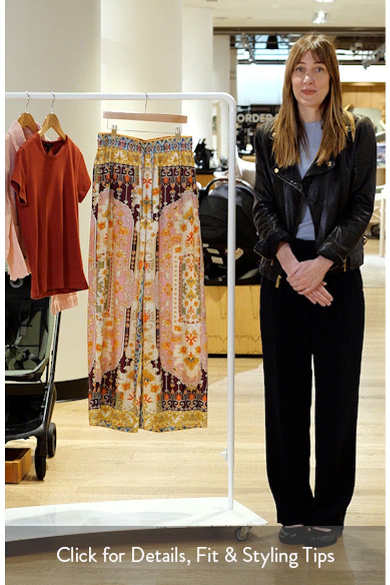 The Lior Mix Print Wide Leg Pants video