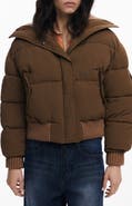 Desigual Mixed Media Puffer Jacket