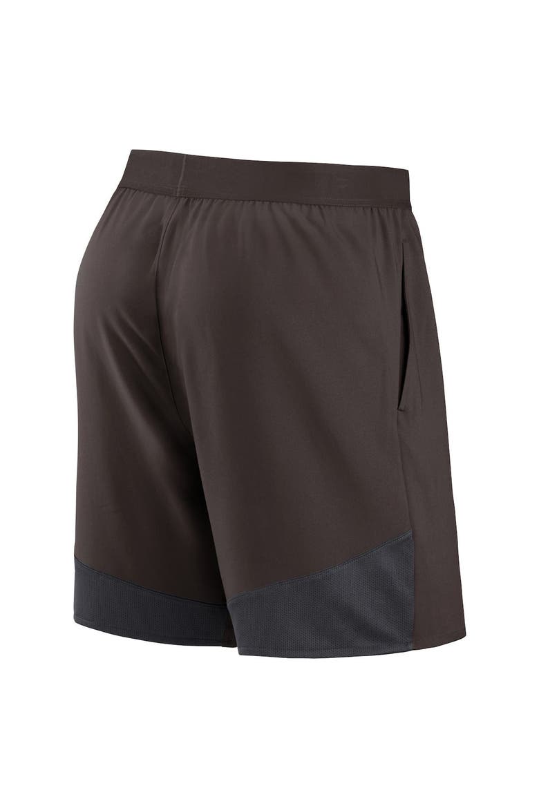 Men's Nike Brown Cleveland Browns Stretch Performance Shorts, Alternate, color, Brown