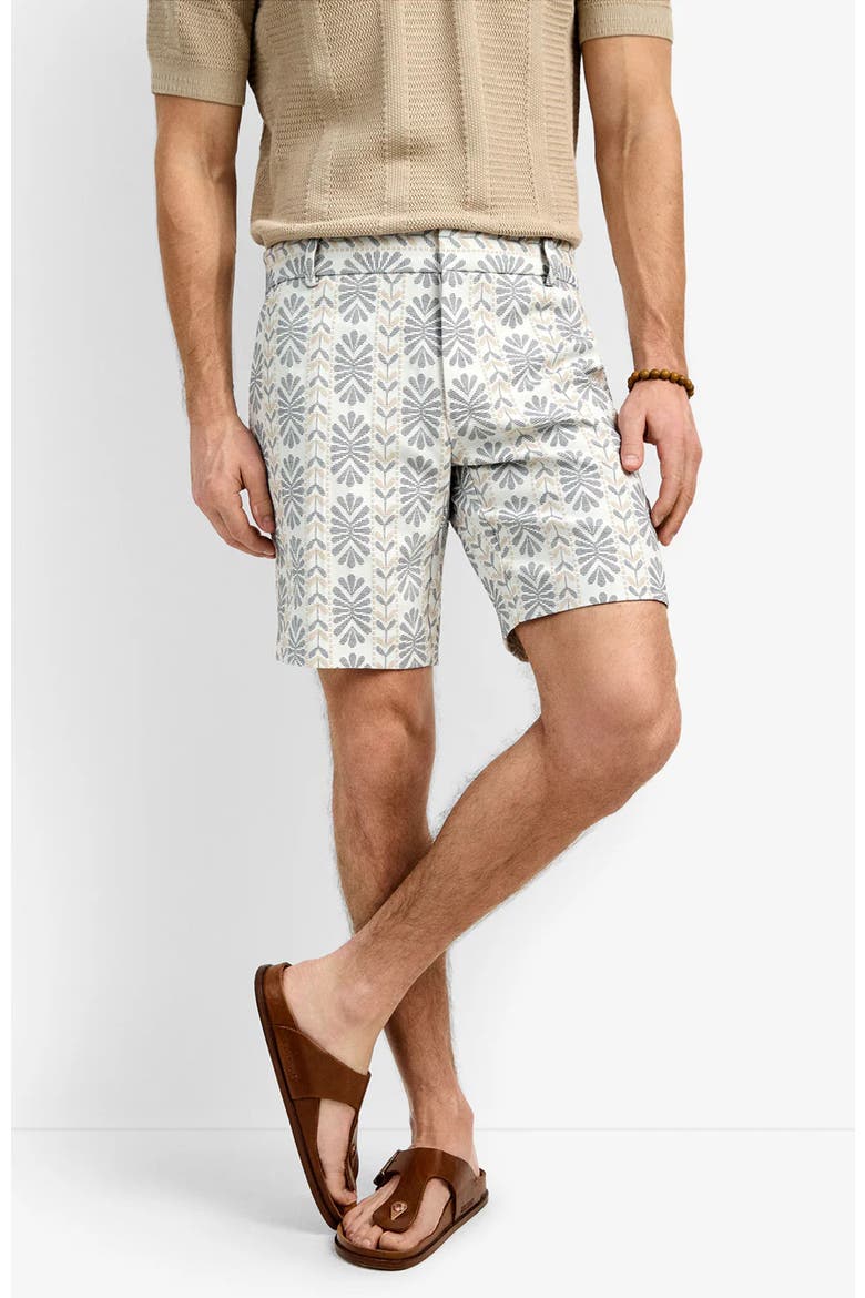 Lawrence Short, Alternate, color, Floral Stripe Jacquard