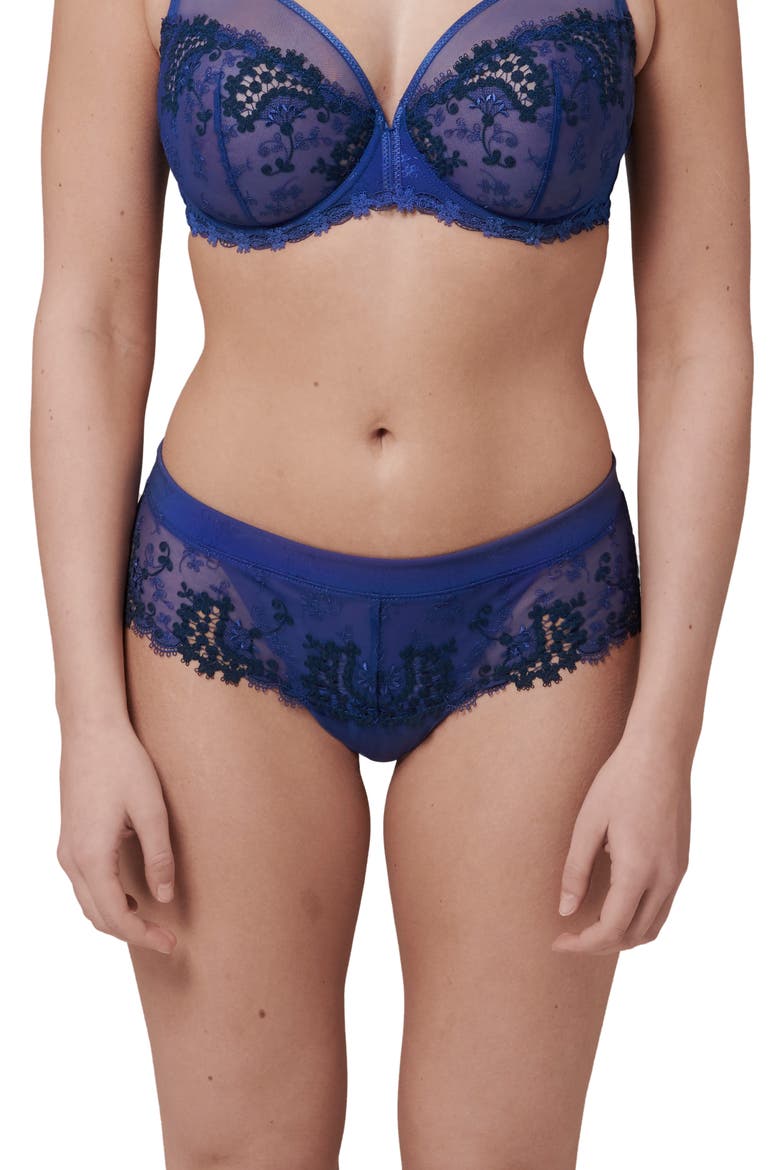 Wish Underwire Plunge Bra, Alternate, color, ELECTRIC BLUE
