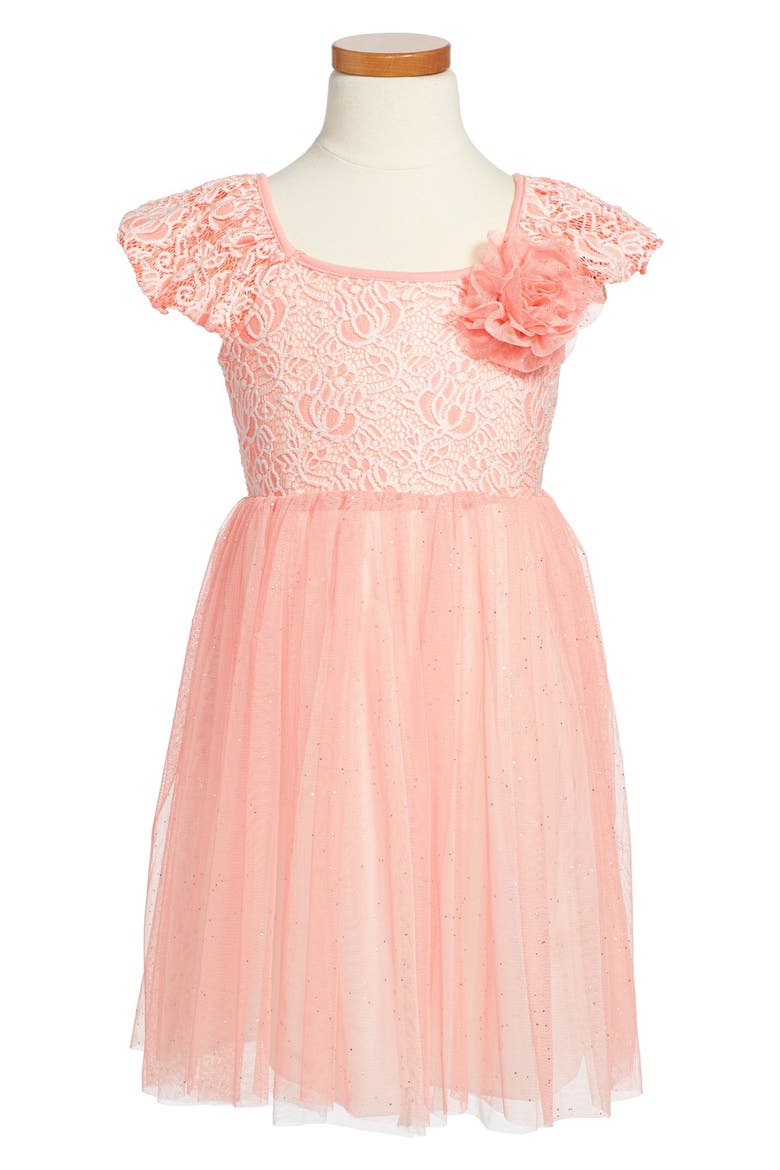 Tulle Skirt Party Dress, Main, color, PINK