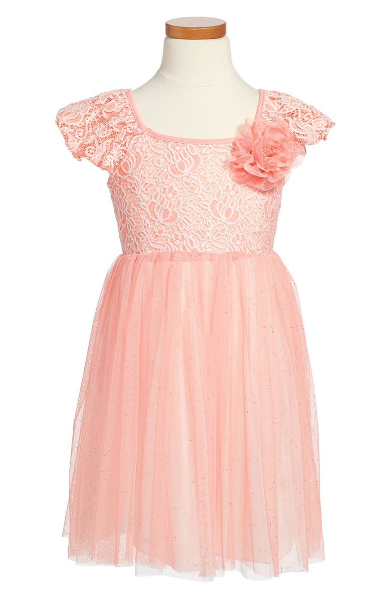 Popatu Tulle Skirt Party Dress, Main, color, 