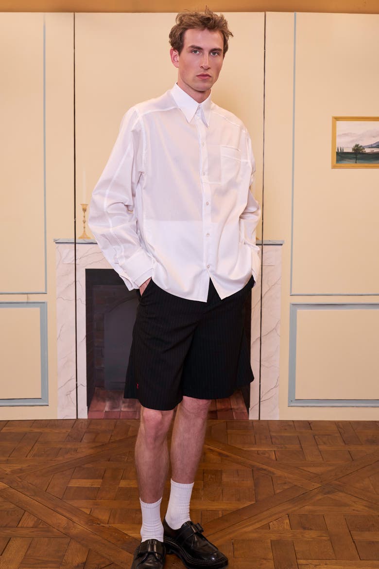 Daydreamers Woven Shirt With Double Cuff, Alternate, color, white