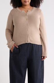 Eileen Fisher Organic Cotton Button Front Cardigan