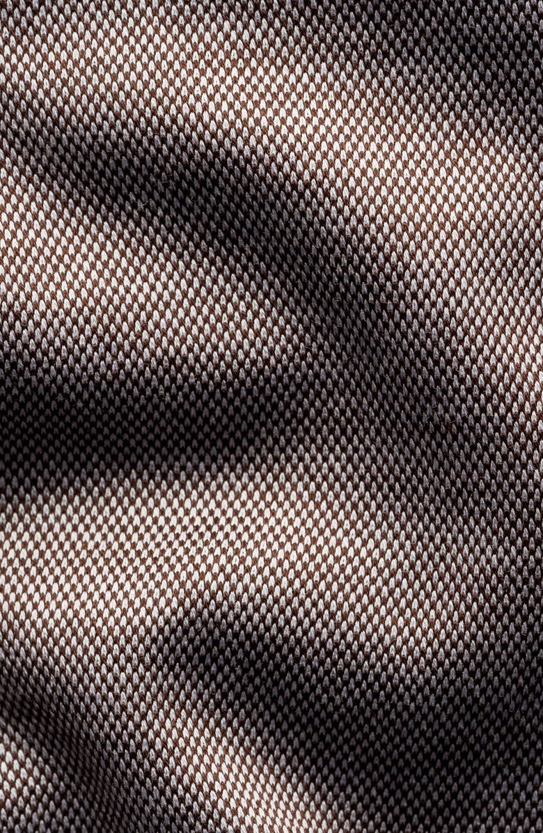 Eton Contemporary Fit Filo Di Scozia Knit Shirt, Alternate, color, Medium Brown