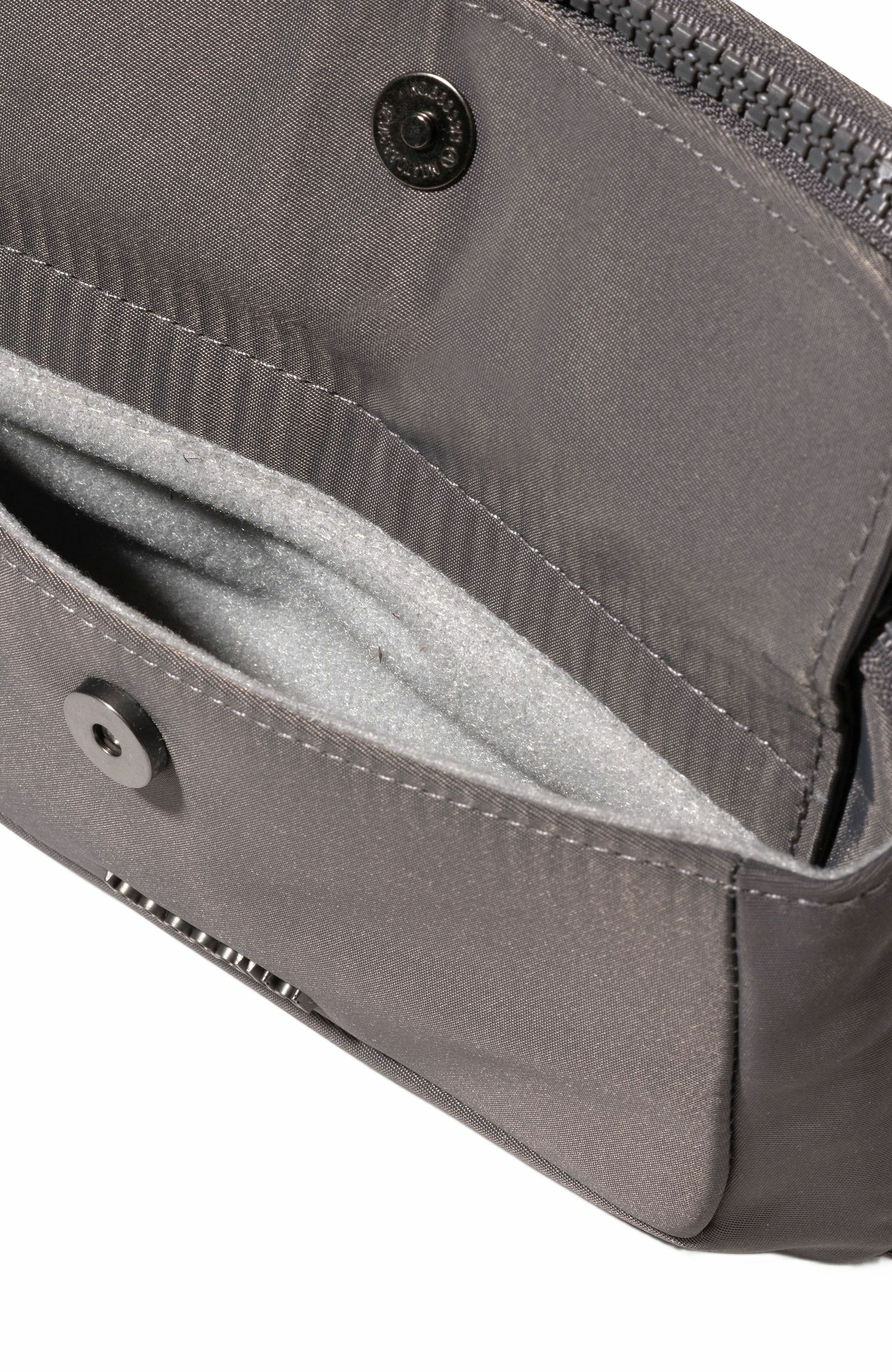 BAGGALLINI Modern Double Zip Crossbody Bag, Alternate, color, Smoke Twill