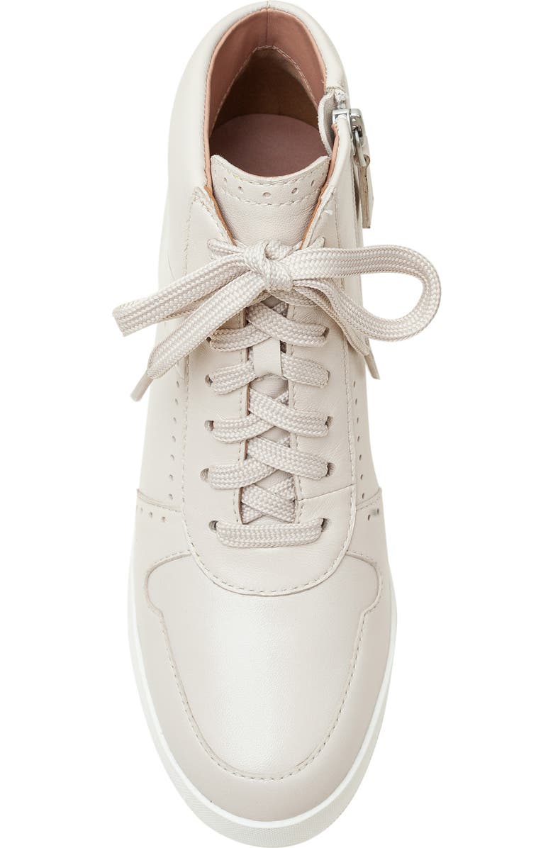 Linea Paolo Andres Mixed Media High Top Sneaker, Alternate, color, Cream