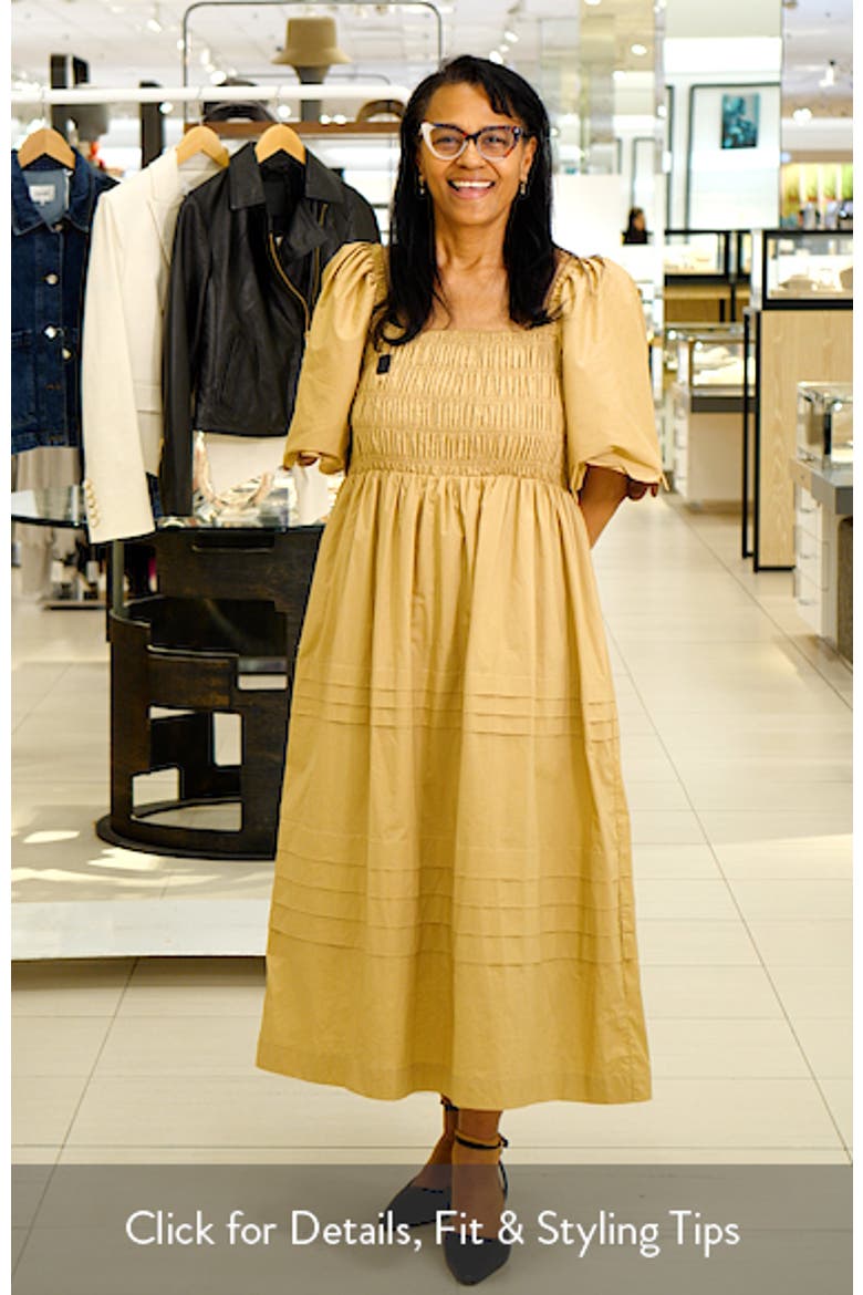 Scallop Detail Midi Dress video