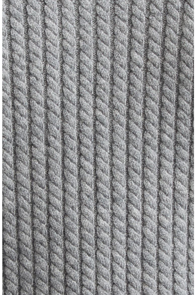 Porla Double Collar Wool Blend Sweater, Alternate, color, MEDIUM HEATHER GREY