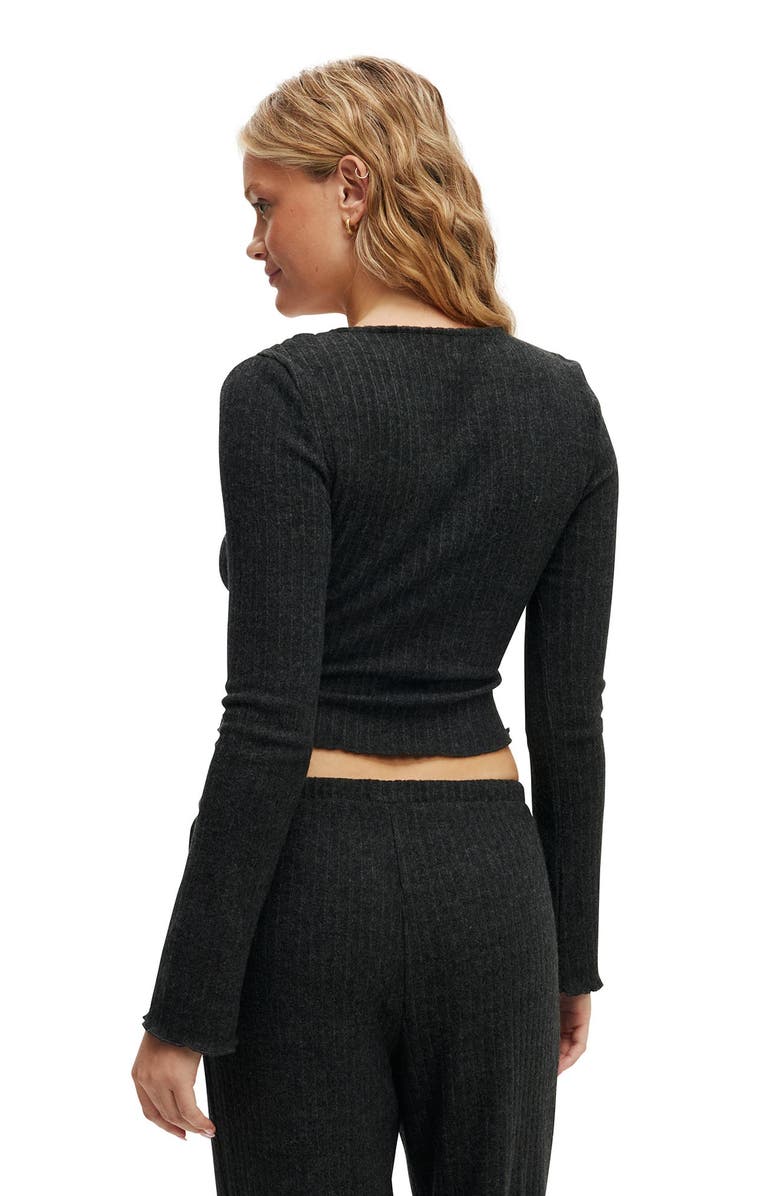 COTTON ON BODY Women's Super Soft Ribbed Wrap Top, Alternate, color,