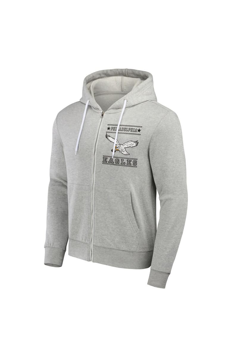 NFL X DARIUS RUCKER Men's NFL x Darius Rucker Collection by Fanatics Gray Philadelphia Eagles Full-Zip Hoodie, Alternate, color, Gray