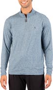 TailorByrd Brushed Melange Quarter Zip Pullover